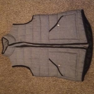 Grey and white vest